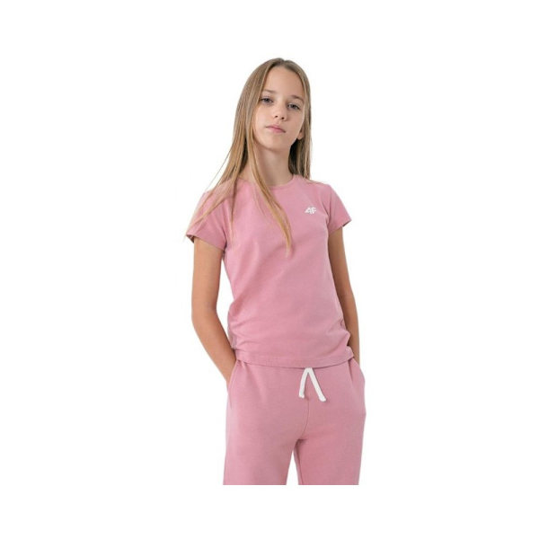 T-paidat 4F JTSD001 Vaaleanpunaiset 122 - 127 cm