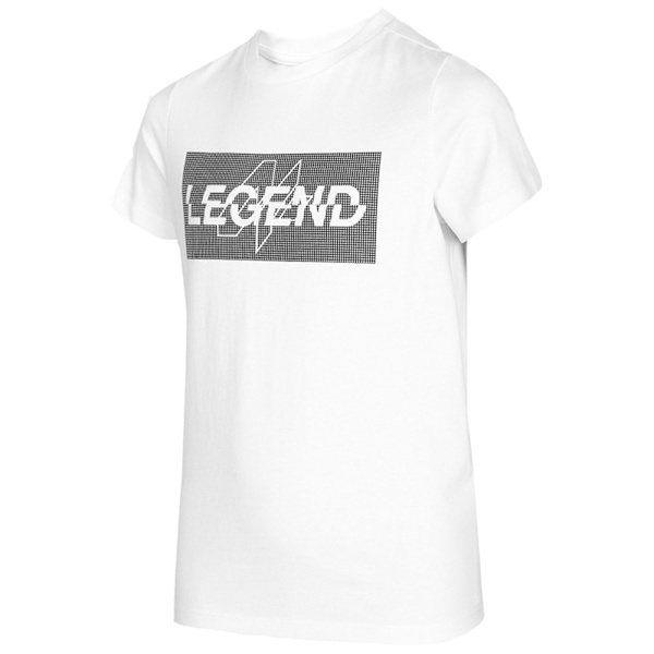 T-shirts 4F JTSM005 Hvid 122 - 127 cm