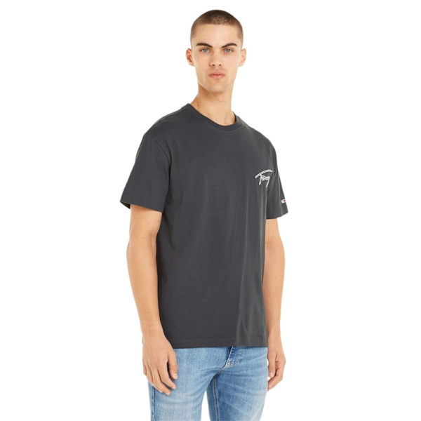 T-paidat Tommy Hilfiger DM0DM16240PUB Grafiitin väriset 174 - 178 cm/M