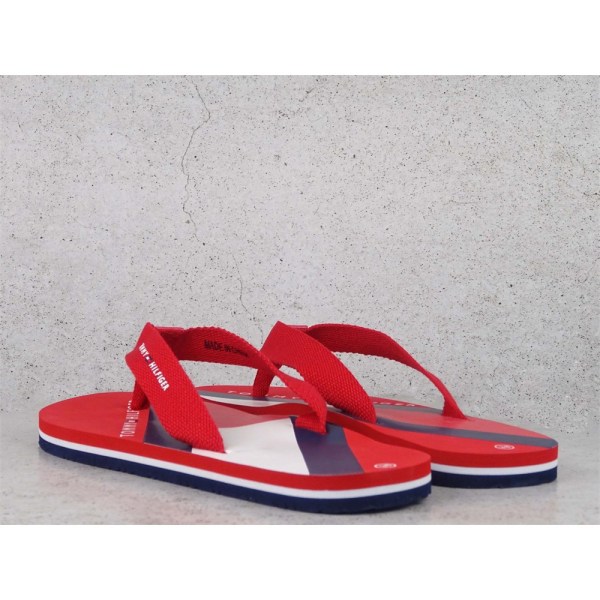 Varvassandaalit Tommy Hilfiger Flag Print Flip Flop Punainen 35