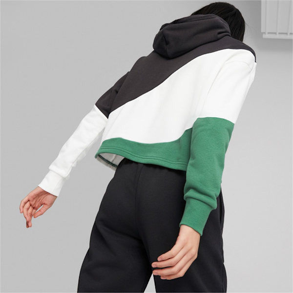 Sweatshirts Puma Power Cat Hoodie Vit,Svarta,Gröna 170 - 175 cm/M