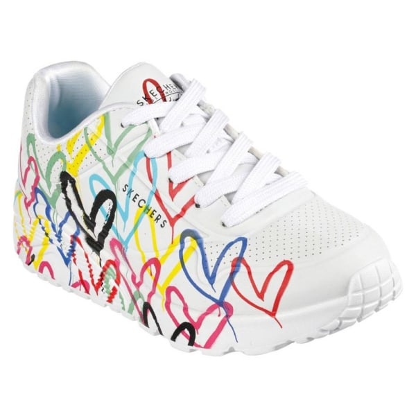 Puolikengät Skechers Uno Lite Spread The Love Valkoiset 36.5