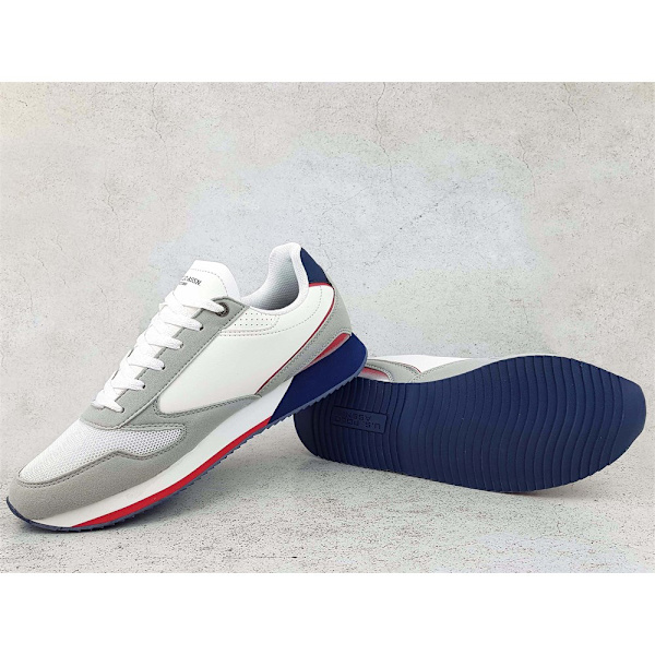 Sneakers low U.S. Polo Assn NOBIL003CWHIDBL08 Hvid,Sølv 44