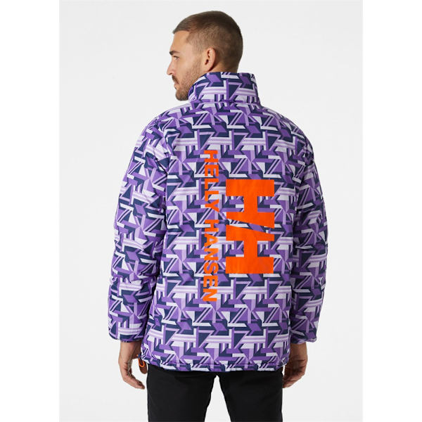Jackor Helly Hansen Dwustronna Yu 23 Reversible Puffer Lila,Blå 179 - 185 cm/L