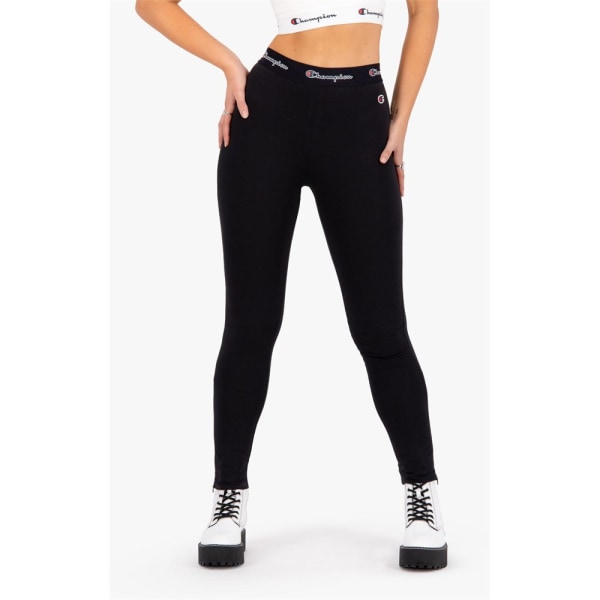 Bukser Champion Wmns Script Logo Waist Zip Detail Sort 173 - 177 cm/L