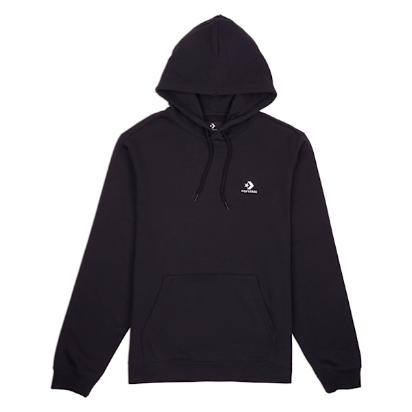 Converse Goto Embroidered Star Chevron French Terry Hoodie Sort 168 - 172 cm/XS