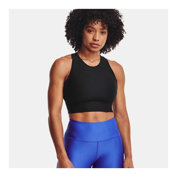 T-paidat Under Armour HG Armour Crop Tank Mustat 193 - 197 cm/XXL