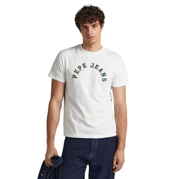 T-shirts Pepe Jeans WESTEND TEE FUTURE ECRU Hvid 176 - 181 cm/L