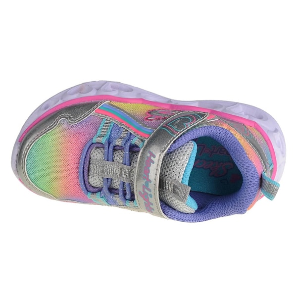 Lågskor Skechers Heart Lightsrainbow Lux Silver 21