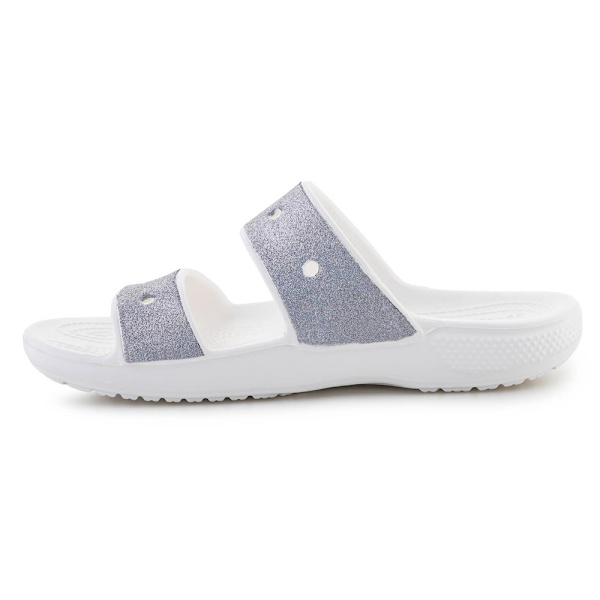 Tofflor Crocs Classic Vit,Silver 39