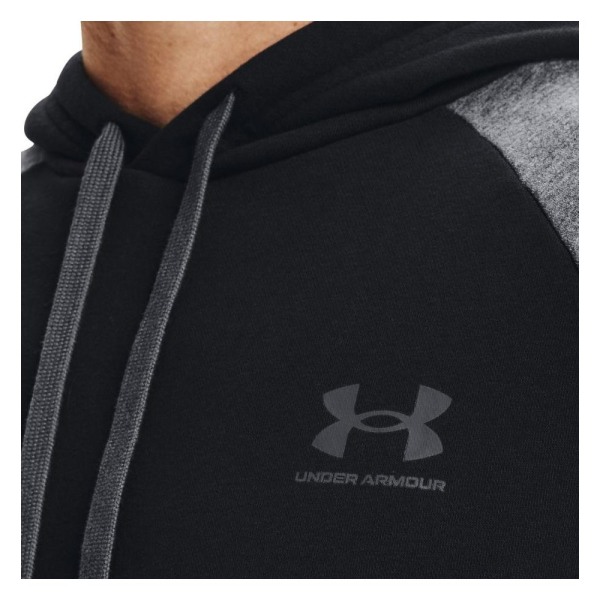 Sweatshirts Under Armour Rivial Flecee Colorblock Gråa,Svarta 178 - 182 cm/M