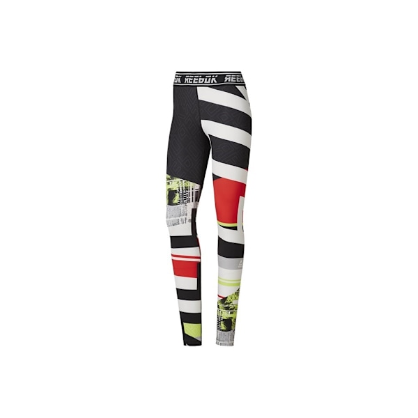 Byxor Reebok Wor Myt Engineered Tight Svarta,Vit,Röda 158 - 163 cm/XS