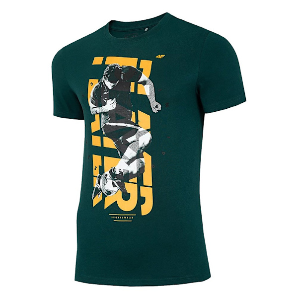 T-shirts 4F TSM011 Grøn,Gul 173 - 176 cm/S