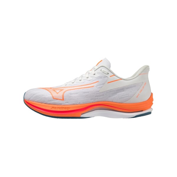 Skor Mizuno Wave Rebellion Orange,Vit 44.5