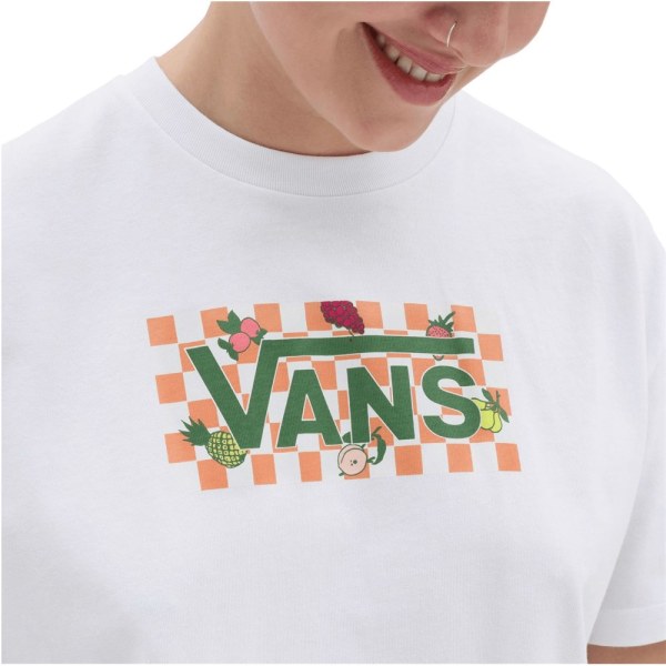 T-paidat Vans Fruit Checkerboard Box Logo Valkoiset 173 - 177 cm/L