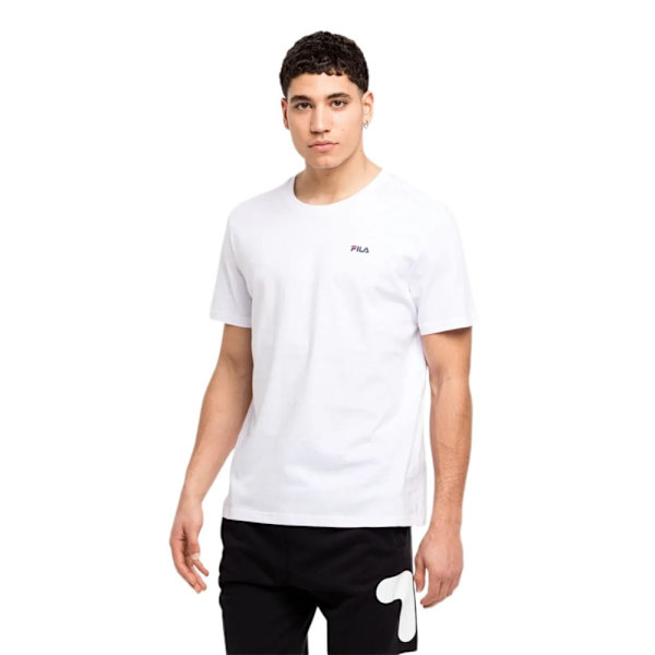 T-paidat Fila Brod Tee Double Pack Valkoiset 180 - 185 cm/L
