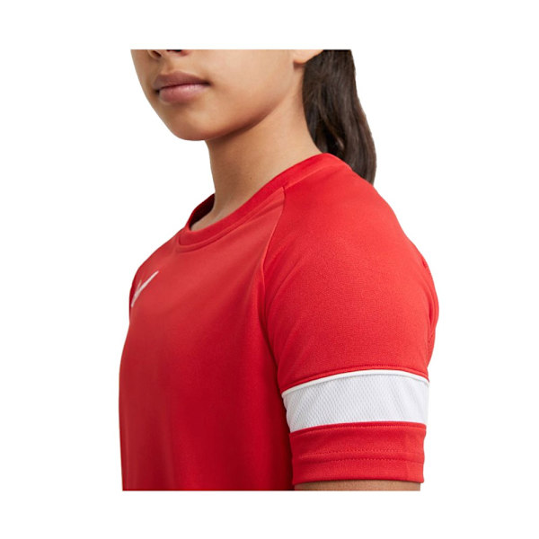 Shirts Nike JR Drifit Academy 21 Röda 122 - 128 cm/XS