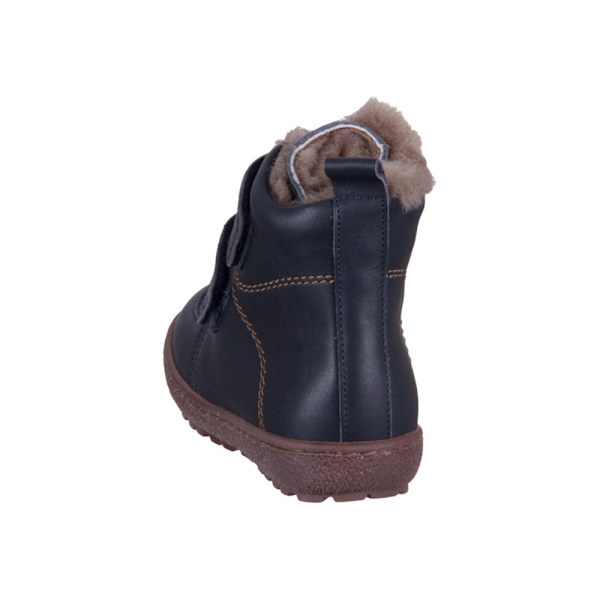 Sko Bisgaard Storm Lamb Dark Blue Leder Sort,Flåde 25