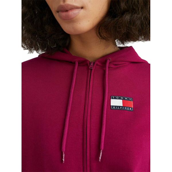 Puserot je Fleecet Tommy Hilfiger UW0UW03015VWU Tummanpunainen 158 - 162 cm/XS