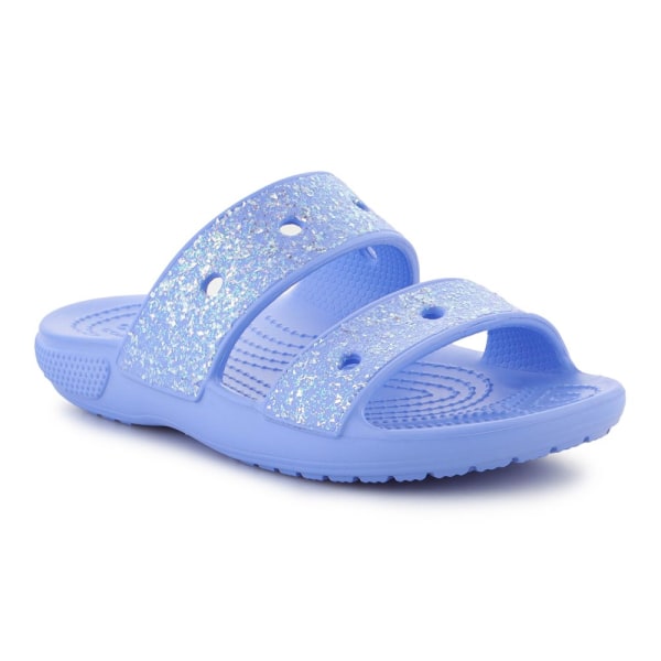 Tøffel Crocs Classic Glitter Sandal Kids Blå 32