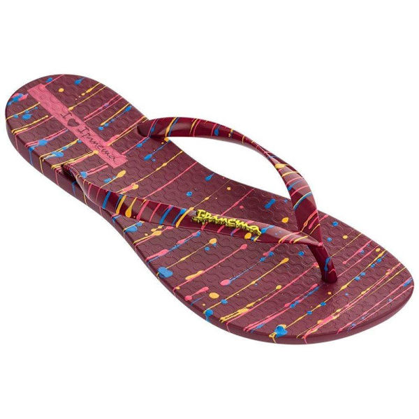 Flip-flops Ipanema Wave Art Fem Bordeaux 37