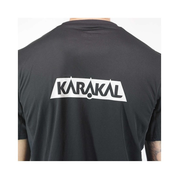 T-paidat Karakal Pro Tour Tee Mustat 173 - 177 cm/S