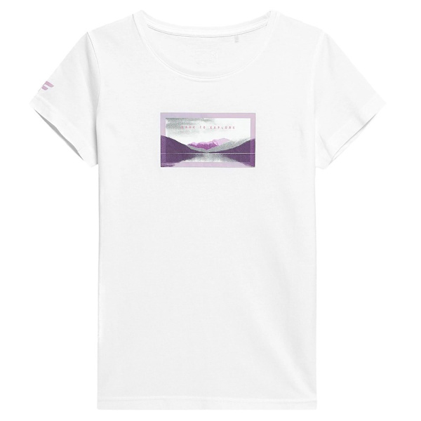 T-shirts 4F TSD063 Hvid 165 - 168 cm/S