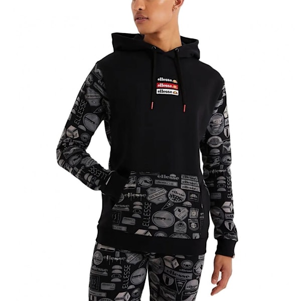 Puserot je Fleecet Ellesse Endol OH Hoody Mustat 170 - 175 cm/M