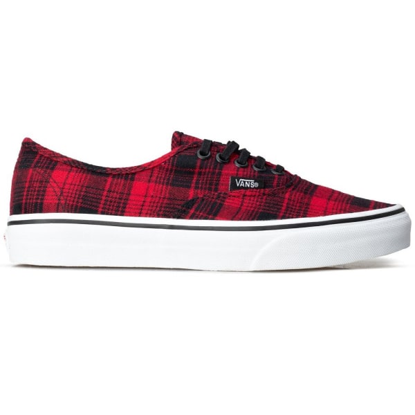 Sneakers low Vans Authentic Plaid Sort,Rød,Hvid 36
