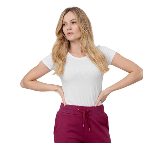 T-shirts 4F TSD353 Hvid 165 - 168 cm/S