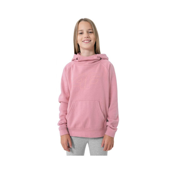 Puserot je Fleecet 4F JBLD002 Vaaleanpunaiset 122 - 127 cm