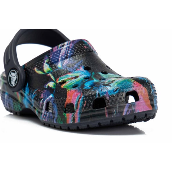 Træsko Crocs Classic Dino Clog Sort 23