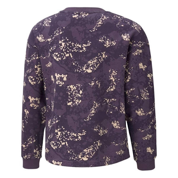 Puserot je Fleecet Puma Alpha Aop Crew FL Violetit 164 - 176 cm/XL