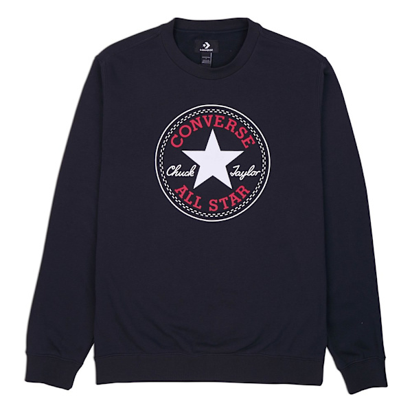 Sweatshirts Converse Goto All Star Patch Crew Flåde 168 - 172 cm/XS