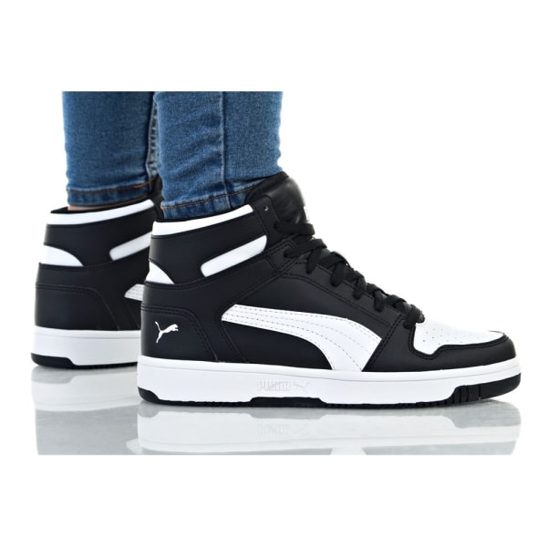 Skor Puma Rebound Layup SL JR Svarta,Vit 37