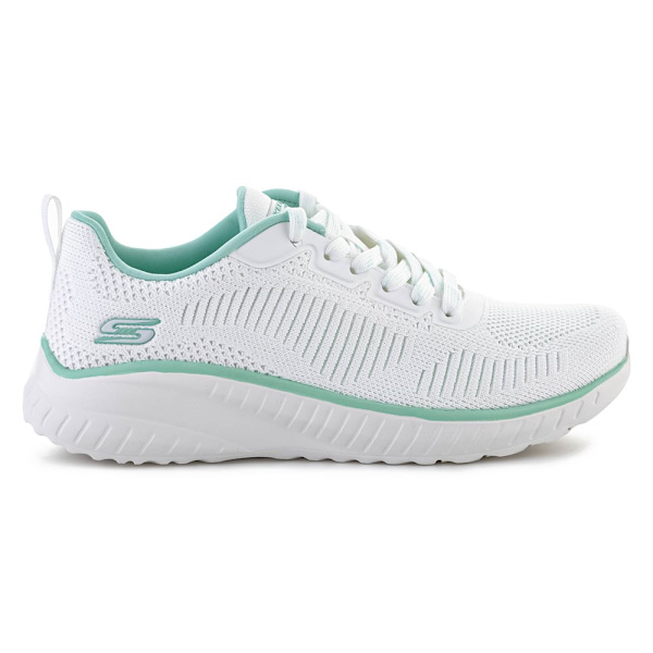 Sneakers low Skechers Bobs Squad Chaos Parallel Lines Hvid 41