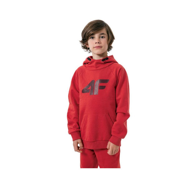 Puserot je Fleecet 4F JBLM002 Punainen 122 - 127 cm