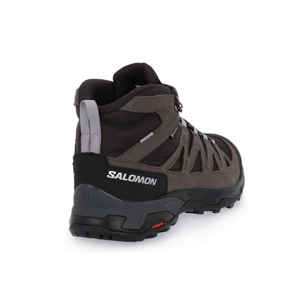 Sko Salomon X Ward Leather Mid Gtx Sort,Grå 44