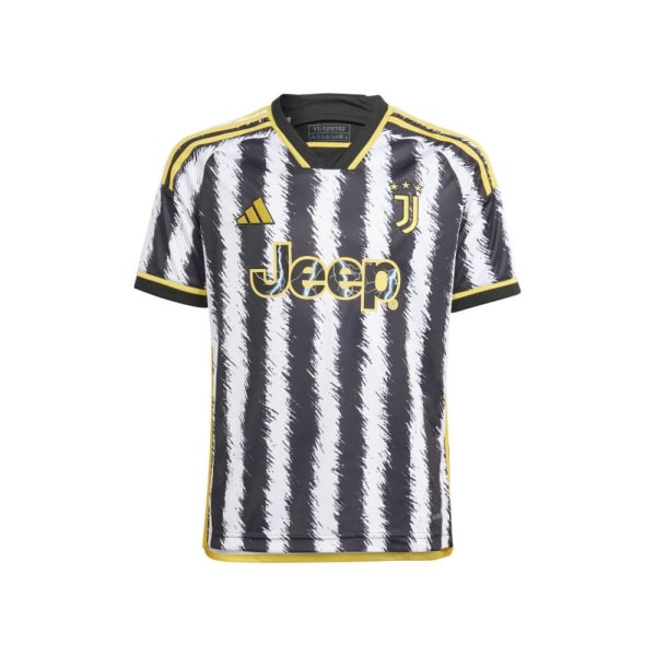 T-paidat Adidas Juventus Turyn Home Jr Mustat,Valkoiset 123 - 128 cm/XS