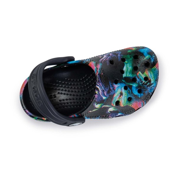 Træsko Crocs Classic Dino Clog Sort 19