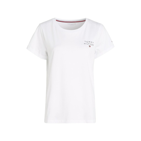 T-paidat Tommy Hilfiger UW0UW04525YBR Valkoiset 158 - 162 cm/XS