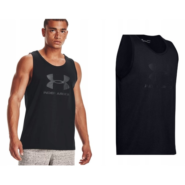 T-shirts Under Armour Sportstyle Logo Tank Sort 188 - 192 cm/XL