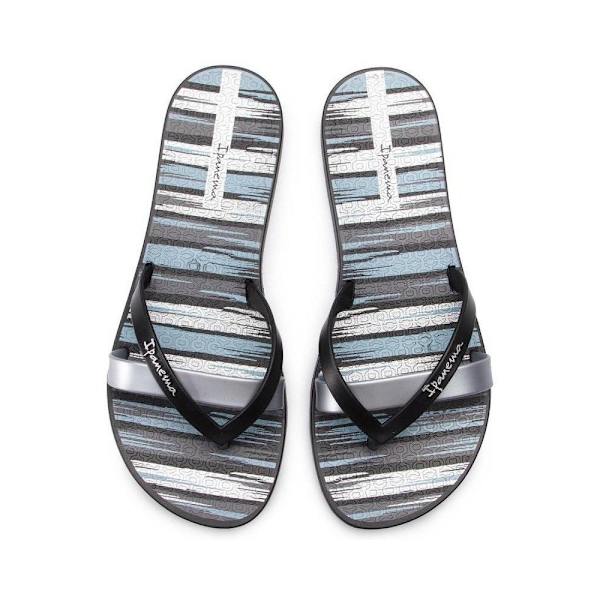 flip-flops Ipanema Kirei Silk IV Fem Silver,Svarta 35