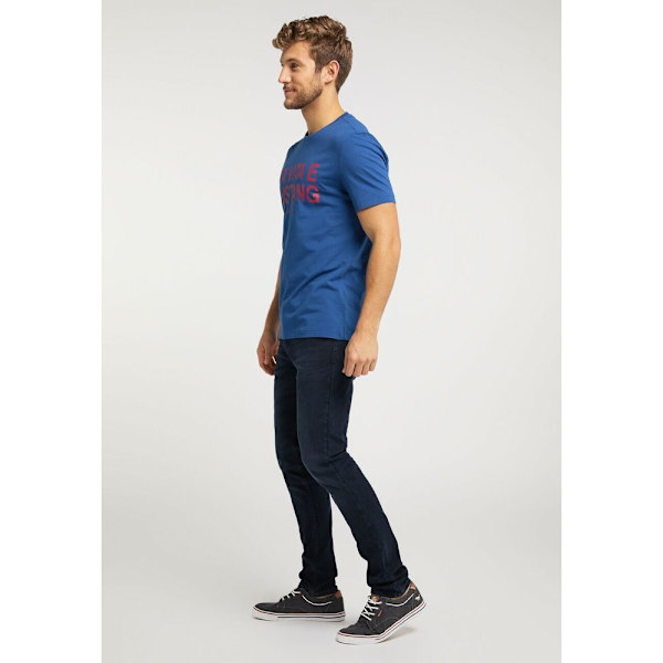 Shirts Mustang Alex C Print Blå 164 - 169 cm/S