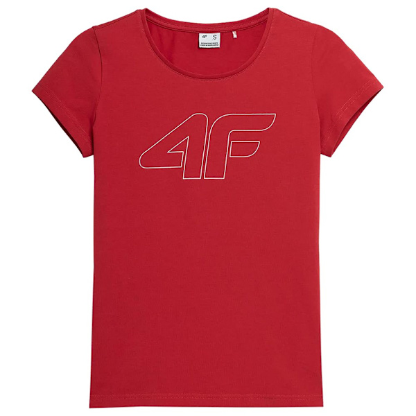 T-paidat 4F SS23TTSHF583 Punainen 162 - 165 cm/XS