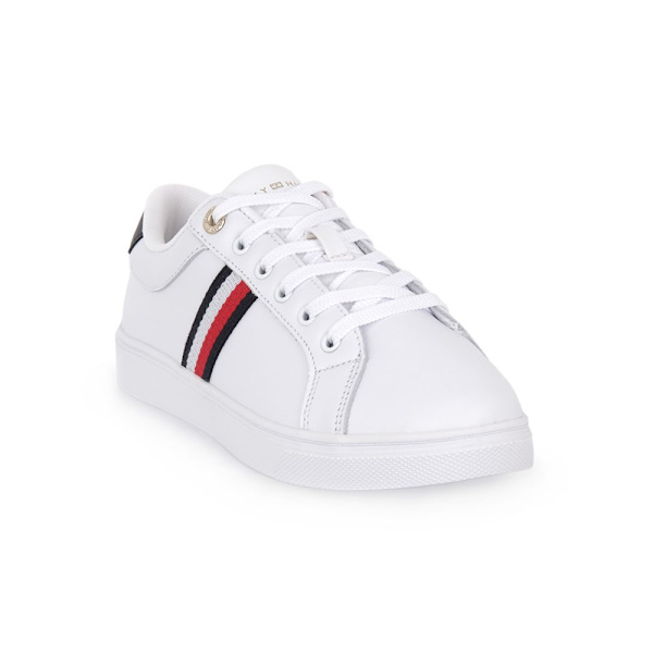 Lågskor Tommy Hilfiger Ybs Embossed Webbing Vit 40