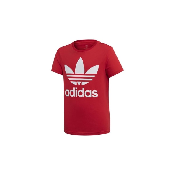 T-paidat Adidas Trefoil Tee Punainen,Valkoiset 147 - 152 cm/M
