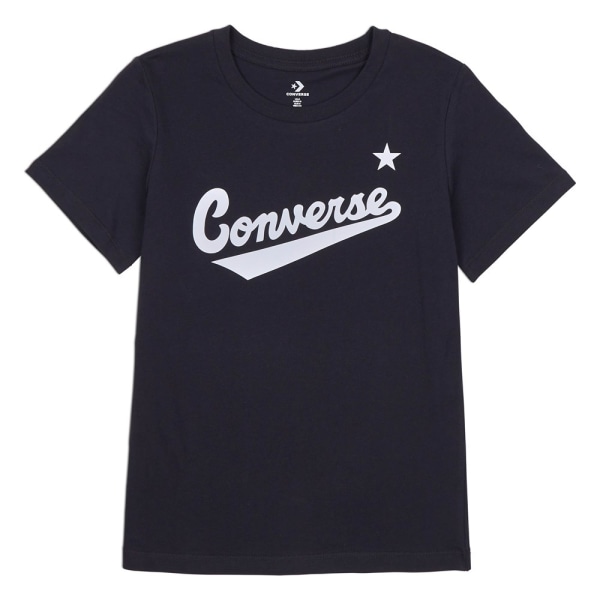 Shirts Converse Scripted Wordmark Tee Svarta 158 - 162 cm/XS