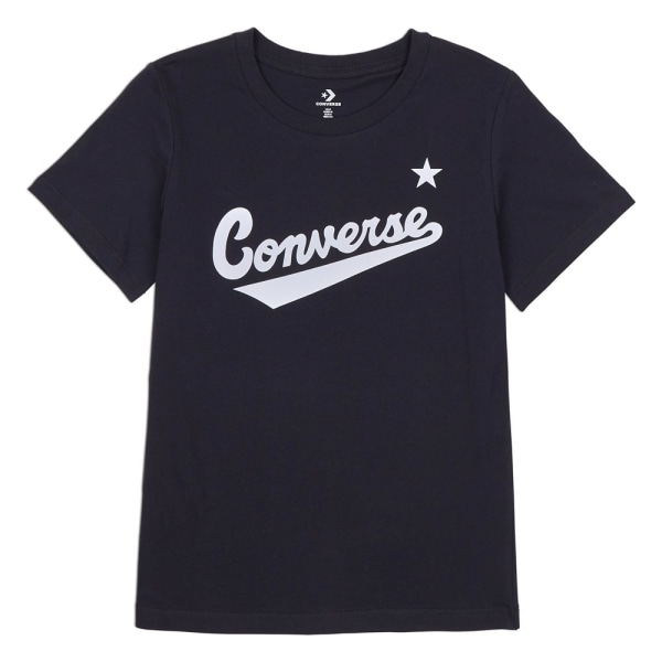 Shirts Converse Scripted Wordmark Tee Svarta 173 - 177 cm/L