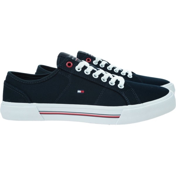 Lenkkitossut Tommy Hilfiger Core Corporate Vulc Canvas Mustat 44